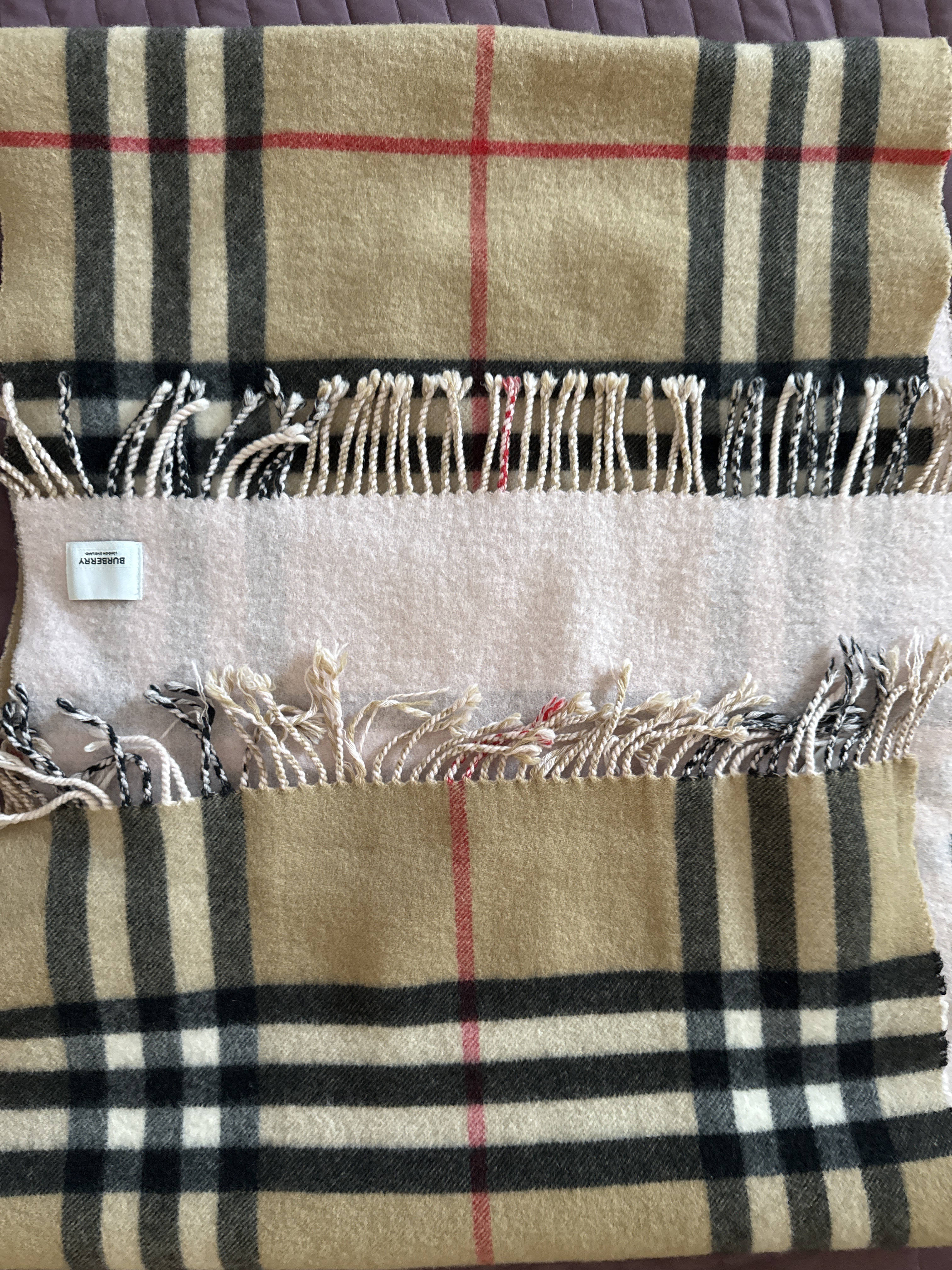 Burberry Sciarpa in Cashmere Check