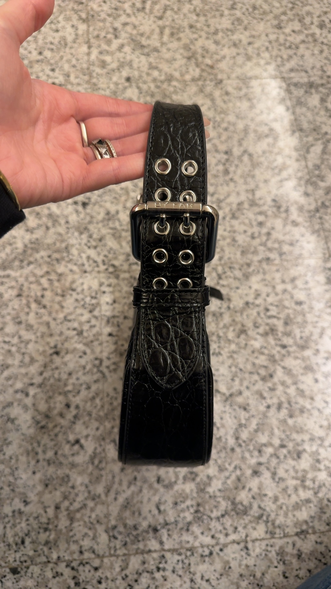 By far Soho croco embossed
