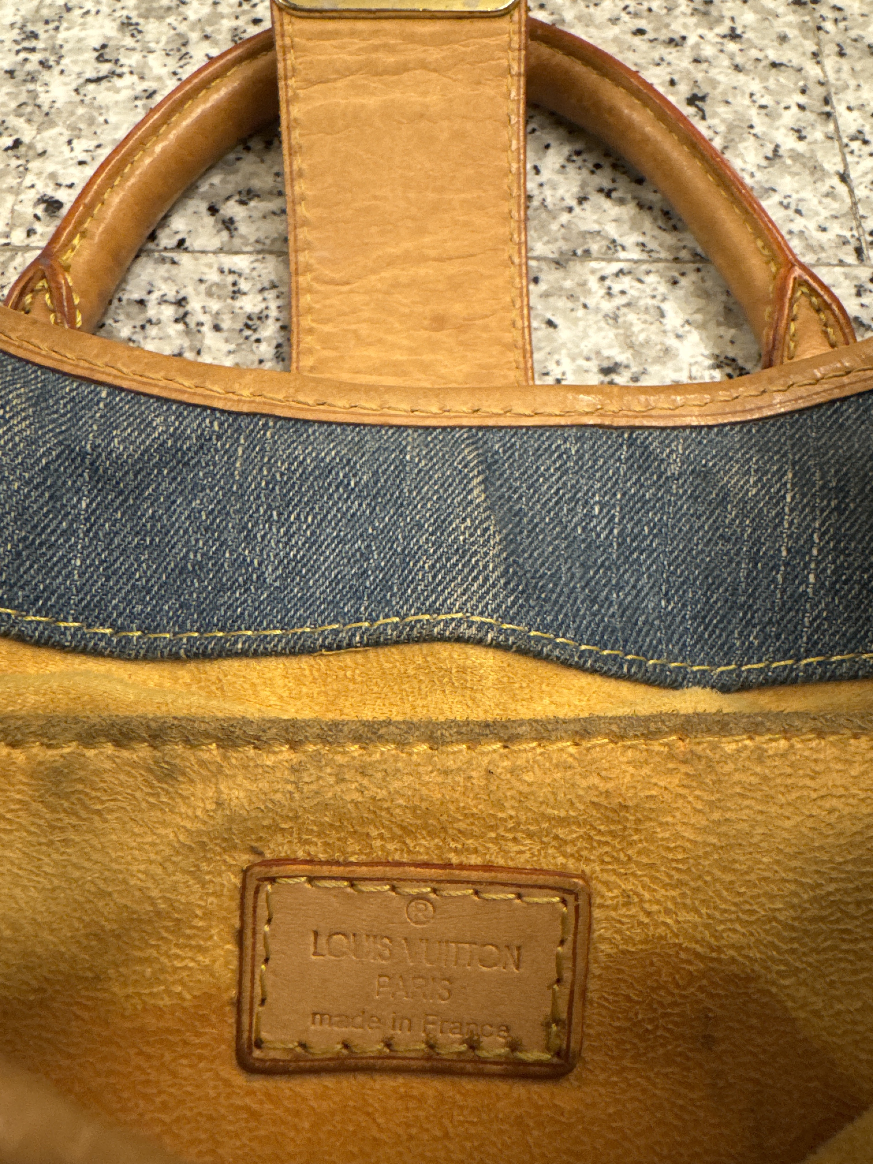 Louis Vuitton monogram Denim Pleaty handbag