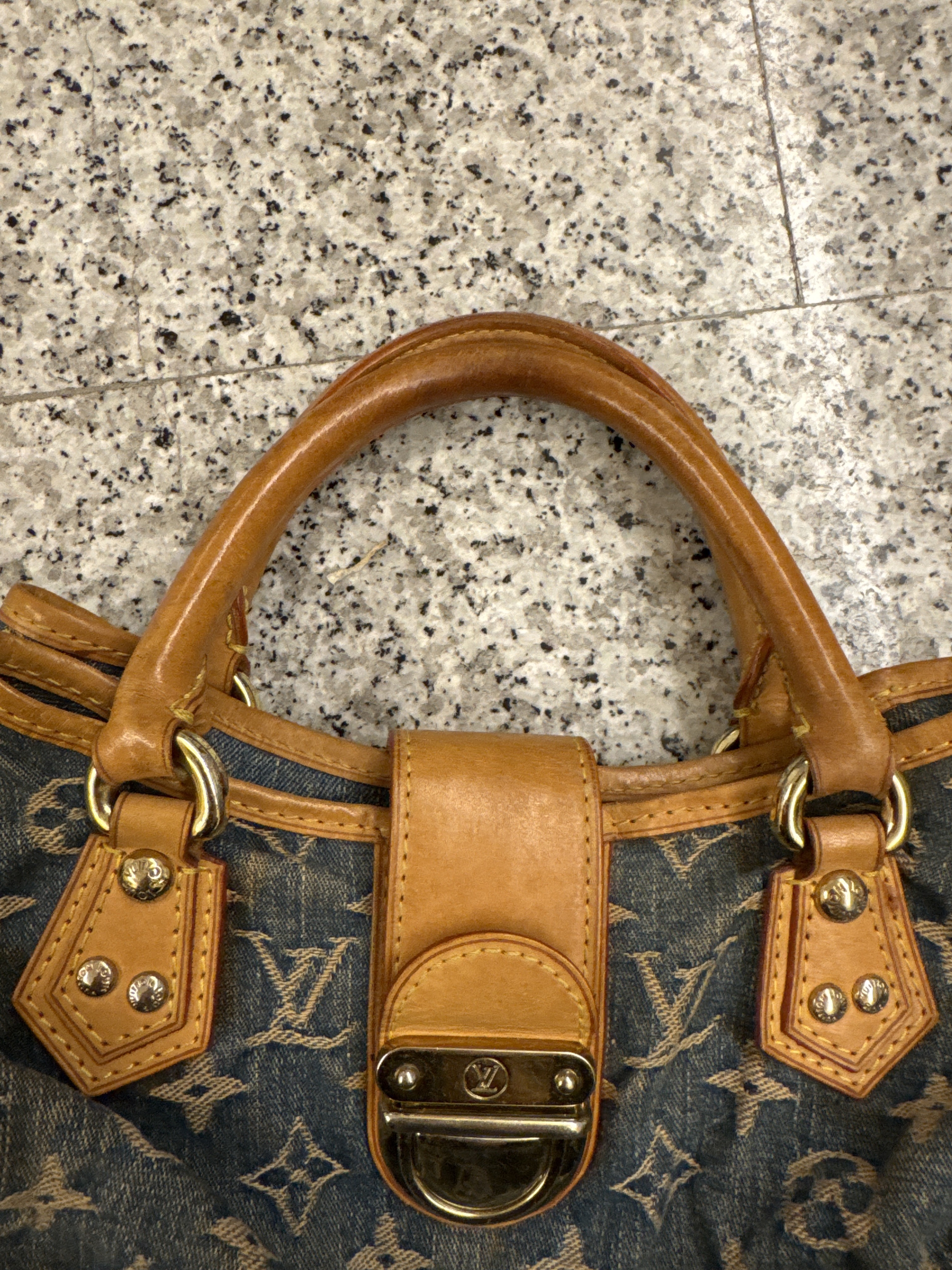 Louis Vuitton monogram Denim Pleaty handbag