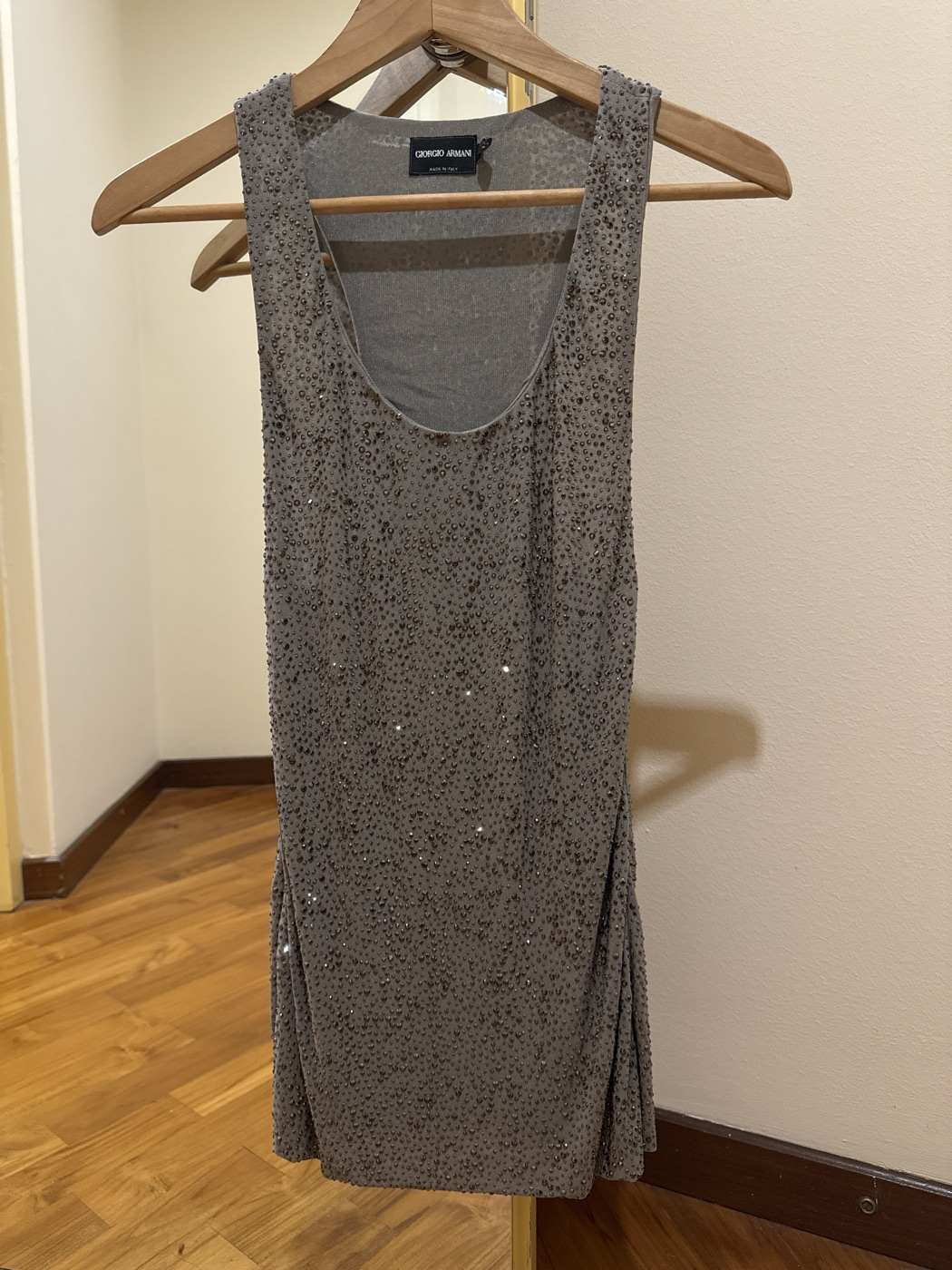 Giorgio Armani Tank top with Swarovski