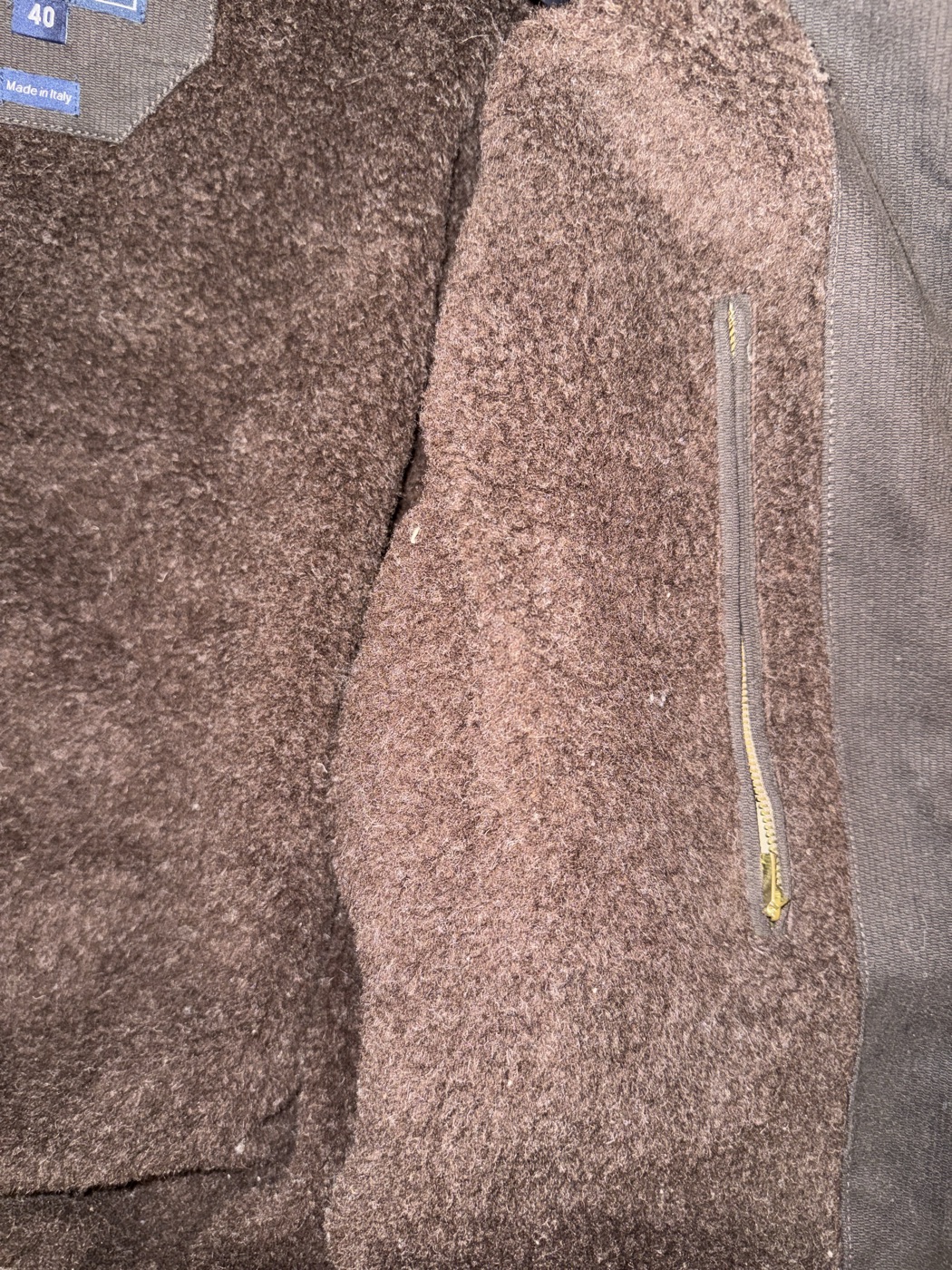 Manifattura Ceccarelli Brown Shearling waxed Jacket