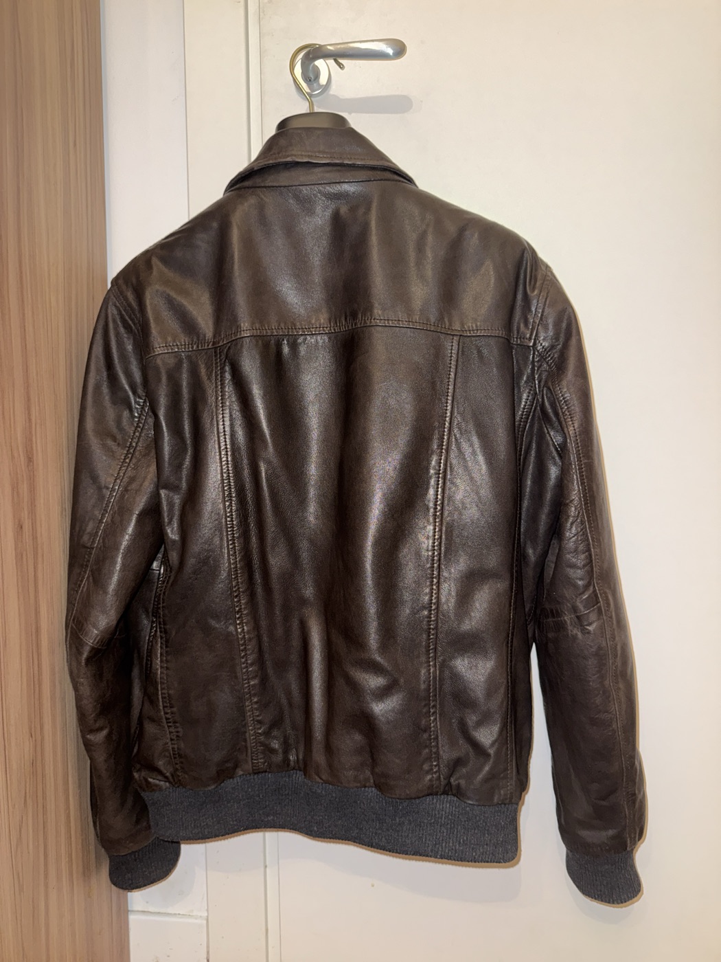 D'AMICO GIUBBOTTO HUNTER IN PELLE BROWN